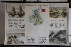 Schoolkaart van "Grossbrittannien und Nordirland"