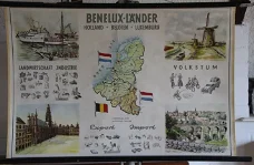 Schoolkaart van "Benelux-Länder"