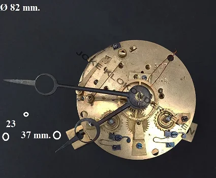 Oeil-de-Boeuf / Schoolklok uurwerk = J. Fréres =45867 - 1