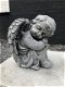Knielende engel, engel figuur, fraai stenen beeld , kado - 0 - Thumbnail