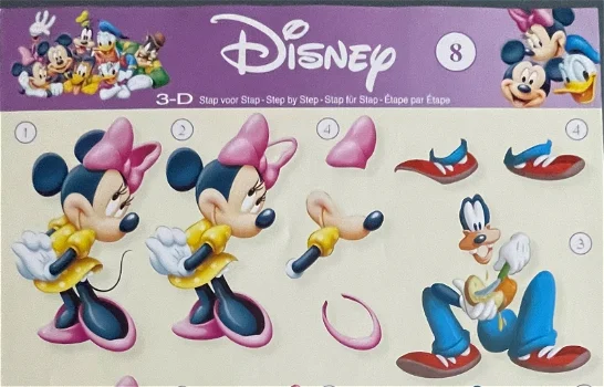 DISNEY DUCK - STAPDIS08 --- Minnie Mouse, Katrien en Goofy - 1