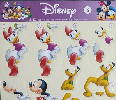 DISNEY DUCK - STAPDIS06 --- Katrien, Mickey Mouse en Pluto - 1