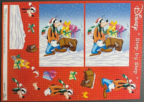 DISNEY DUCK - 27476 --- Goofy met een kar vol kerstcadeau's - 0