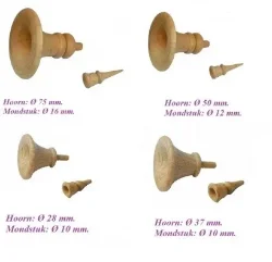 = Hoorn + mondstuk = koekoeksklok =35069