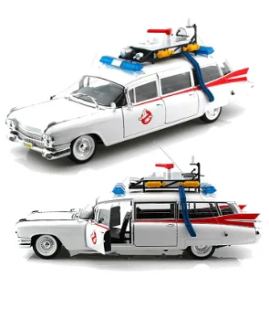 Hot Wheels 1959 Cadillac Ambulance Ecto-1 Ghostbusters Diecast Car Model - 5