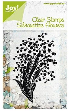 NIEUW clear stempel Silhouettes Flowers van Joy! Crafts
