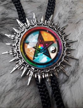 Wicca De 5 Elementen Hanger Verstelbare Ketting Nieuw Laatste - 3