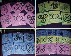 Wicca  )o( Verschillende Bescherming's/Kracht kaarten )o( 