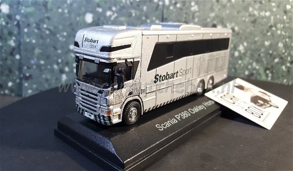 Scania P380 Oakley horsebox STOBART 1:76 Atlas - 2