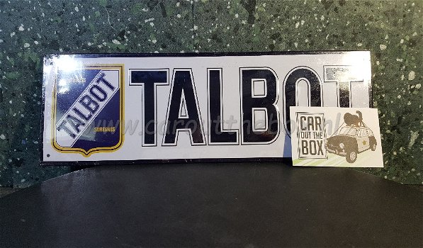 Retro metalen reclame bord TALBOT - 1
