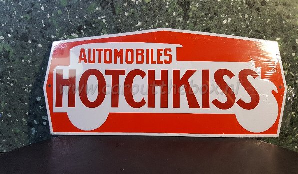 Retro metalen reclame bord HOTCHKISS - 0