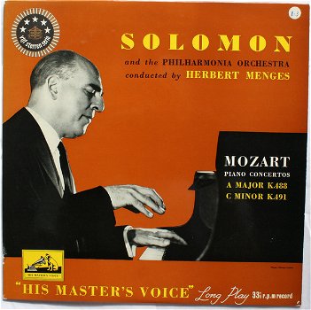 LP - MOZART - Solomon Cutner - Herbert Menges - 0