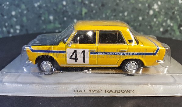 Fiat 125P Polski Fiat geel 1:43 Atlas - 0