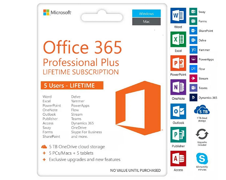 office 365 pro Account Lifetime activation for mac and windows - 0