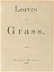 Leaves of Grass by Walter Whitman - 2 - Thumbnail