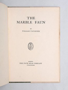 The Marble Faun by William Cuthbert Faulkner - 3