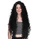 LACE FRONT PRUIK ZEER LANG ZWART KRULLEND HAAR MODEL DELILAH KLEUR 1B - 0 - Thumbnail