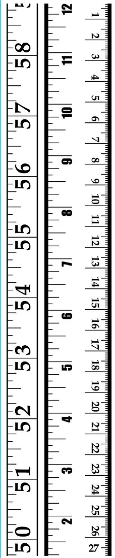 NIEUW embossing folder Rulers Liniaa12 inch Border van Darice