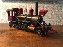 Locomotive , gemaakt van antiek ijzer,schaalmodel-trein - 1