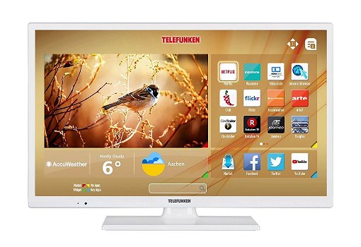 Telefunken XH24D401VD-W 24 inch witte tv met dvd - 3