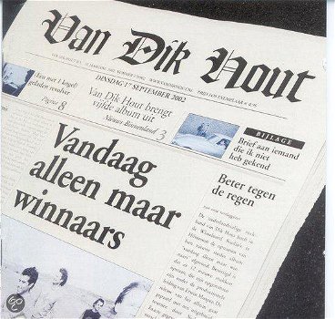 Van Dik Hout – Vandaag Alleen Maar Winnaars (CD) Nieuw - 0