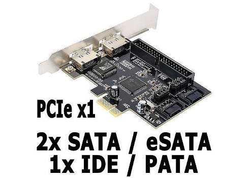 ASMedia ASM1061 SATA eSATA PCI-e Controller | 6G | HDD | SSD - 3
