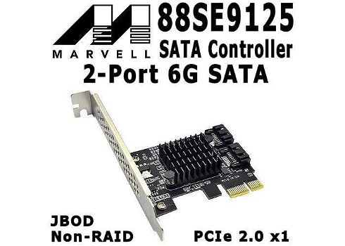 ASMedia ASM1061 SATA eSATA PCI-e Controller | 6G | HDD | SSD - 4