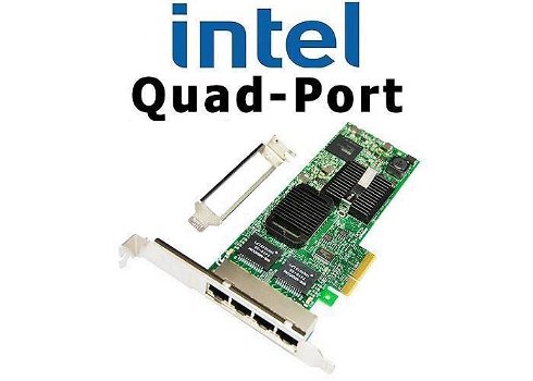 Intel PRO/1000 ET Quad-Port PCI-e Server Adapter | LP/FH - 0