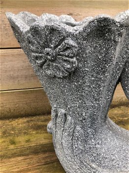 Bloempot Zwaan , kunst steen , zwaan, ploempot - 2