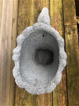 Bloempot Zwaan , kunst steen , zwaan, ploempot - 4