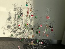 Handgemaakte kerst ornamentjes van glas Nieuw.