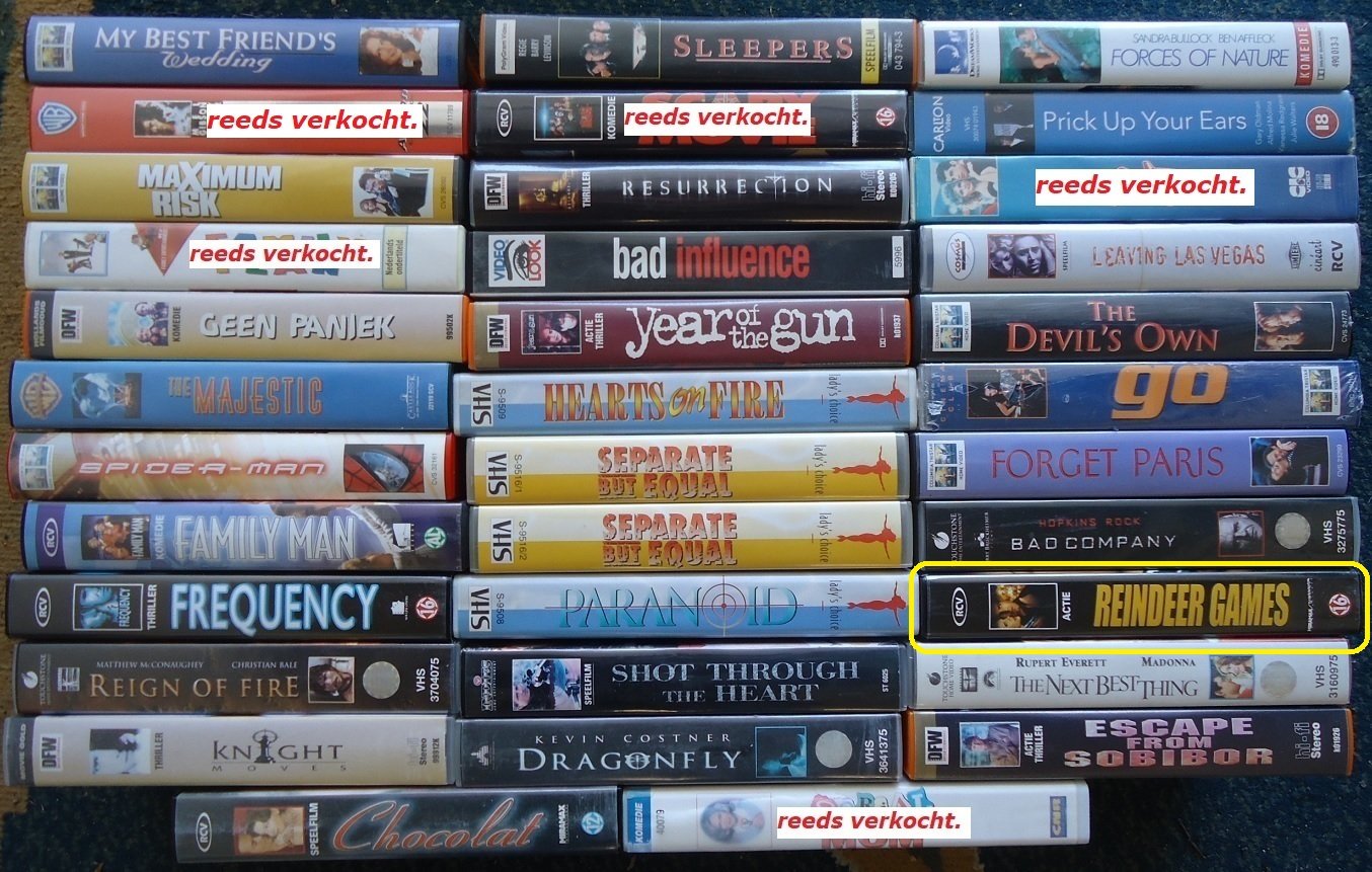 De film Reindeer Games met Ben Affleck op nieuwe VHS-video. - Afbeelding 8