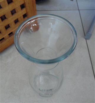 Hoge glazen karaf met een inhoud van 1 liter (hoogte: 26 cm) - 5