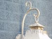 Prachtige vintage wandlamp crème , voor binnen & buiten - 3 - Thumbnail
