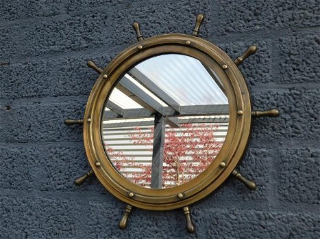 Spiegel in de vorm van een Stuurwiel , spiegel , kado - 1