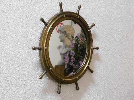 Spiegel in de vorm van een Stuurwiel , spiegel , kado - 5