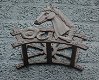 Waterslanghouder Paard, gietijzer , tuinslang houder - 5 - Thumbnail
