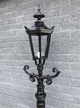 Buitenlamp,parklamp, lantaarn aluminium, 215 cm-zwart - 0