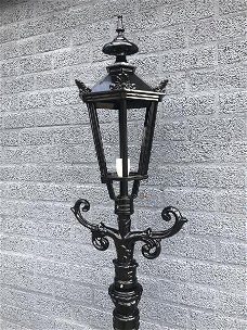 Buitenlamp,parklamp, lantaarn aluminium, 215 cm-zwart