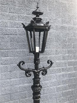 Buitenlamp,parklamp, lantaarn aluminium, 215 cm-zwart - 1