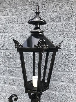Buitenlamp,parklamp, lantaarn aluminium, 215 cm-zwart - 3