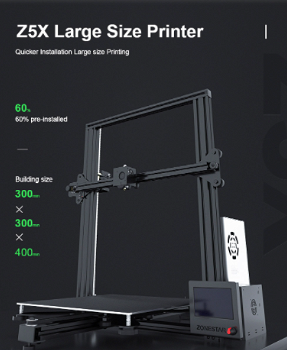 Zonestar Z5X 3D Printer with Optional Dual Extrusion Auto - 3