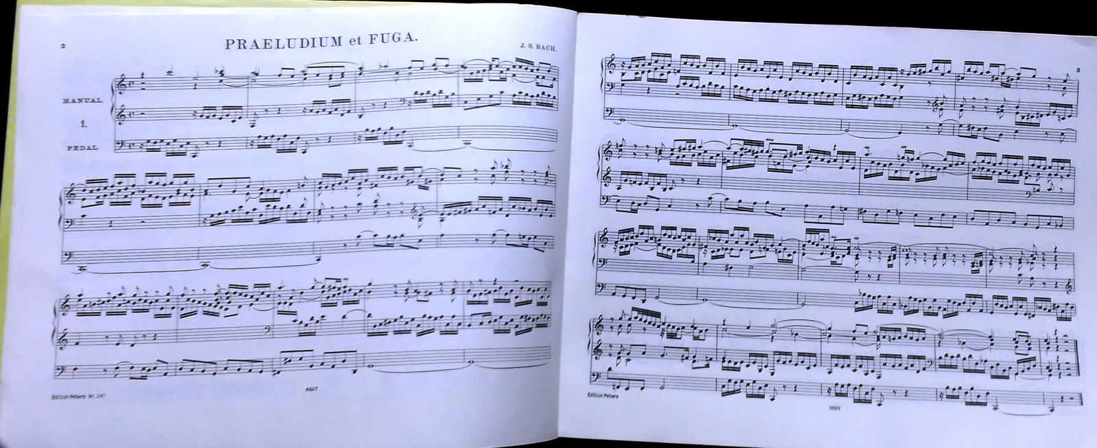 J.S. Bach, orgelwerken deel II, edition Peters nr.241,zgan - Afbeelding 4