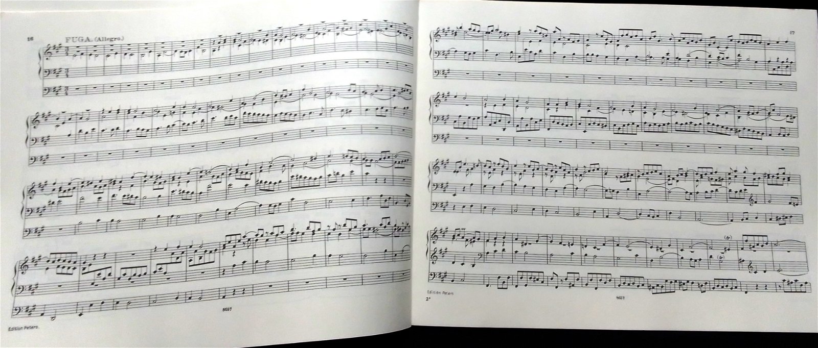 J.S. Bach, orgelwerken deel II, edition Peters nr.241,zgan - Afbeelding 5