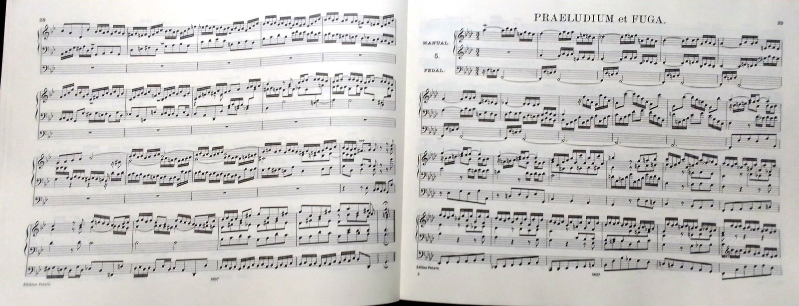 J.S. Bach, orgelwerken deel II, edition Peters nr.241,zgan - Afbeelding 7