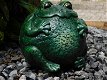 Groot tuinbeeld van een kikker, leuk beeld, groen - 2 - Thumbnail