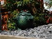 Groot tuinbeeld van een kikker, leuk beeld, groen - 3 - Thumbnail