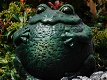 Groot tuinbeeld van een kikker, leuk beeld, groen - 4 - Thumbnail