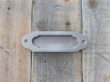 Handvat greep voor schuifdeuren - mat nikkel - 1