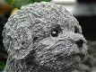 Heel leuk beeldje van een puppy, stenen hondje,hond - 4 - Thumbnail